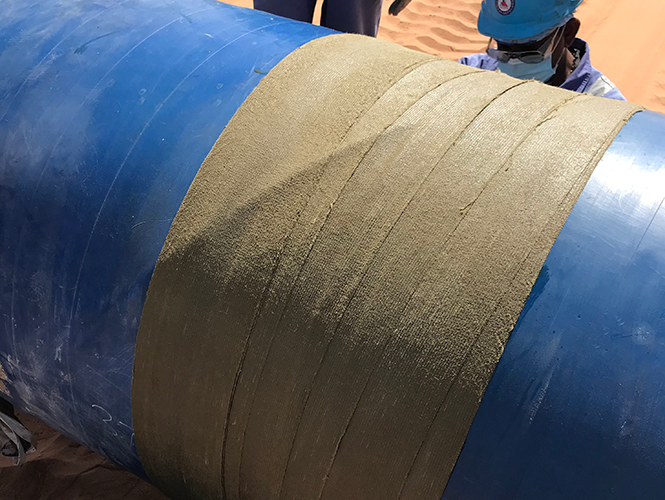 Densyl Tape applied to pipeline